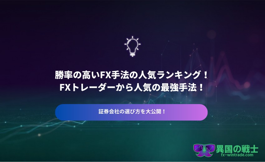 FX 勝率高い FX手法 人気 ランキング