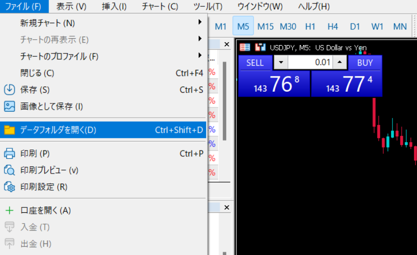 MT5 無料インジケーター 日本時間 追加方法